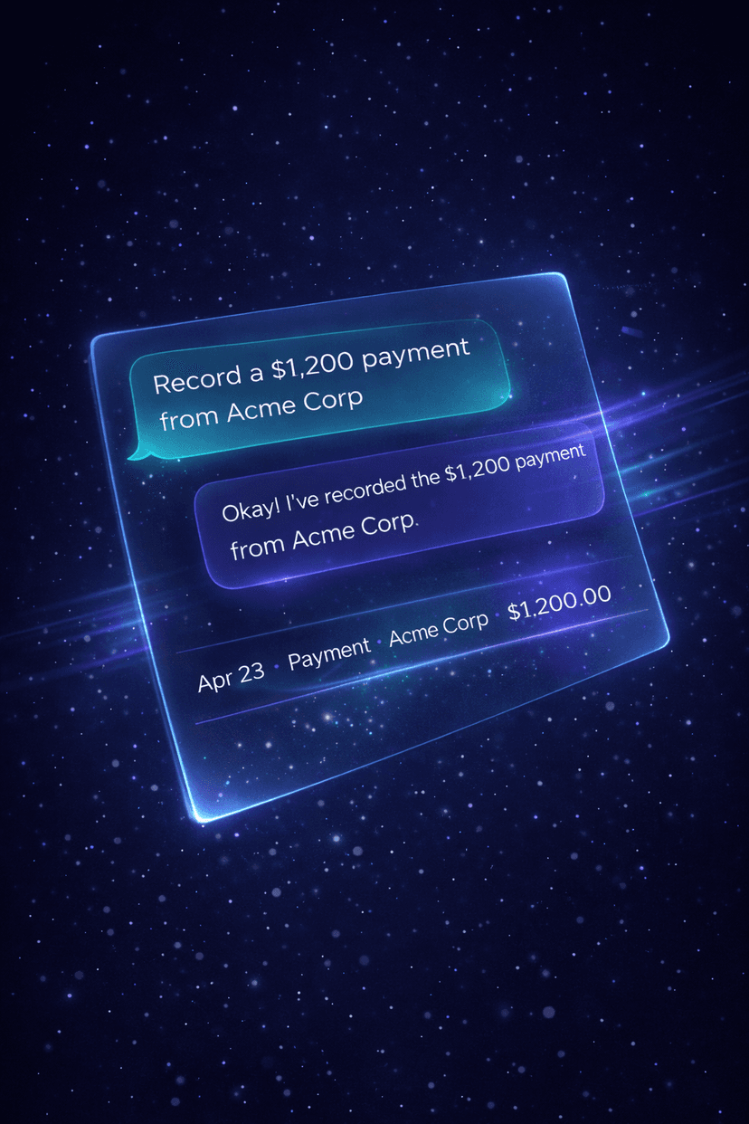 Poof AI assistant chat interface