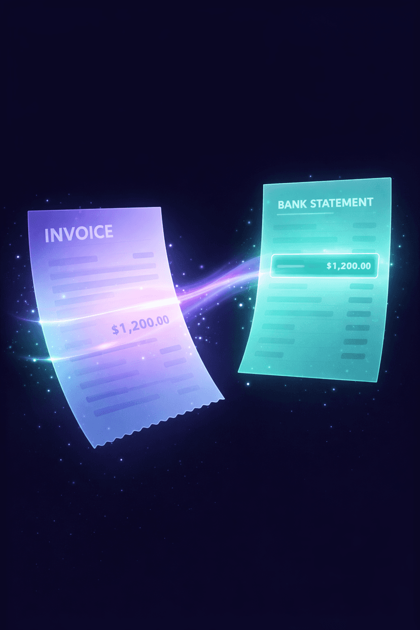 Invoices automatically matched to payments